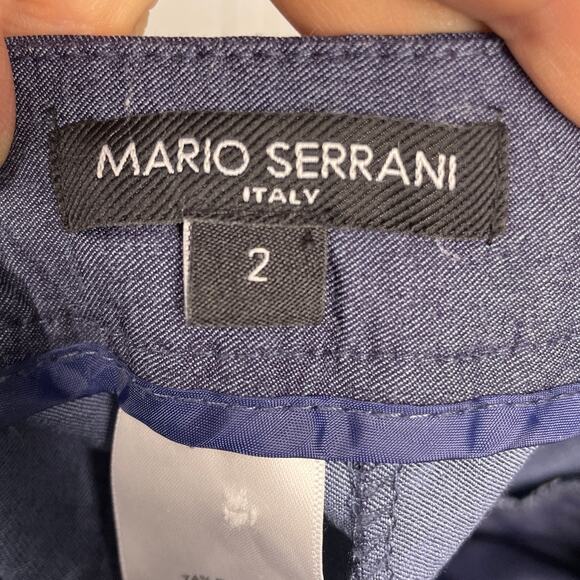 Mario Serrani Italy, Size 2, Navy Bermuda Shorts, Classic, Nylon, Sporty, EUC - Picture 3 of 7